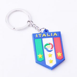 Italian National Emblem Rubber Key Buckle