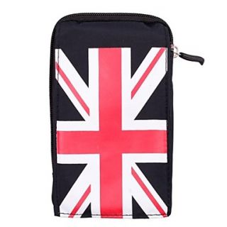 Unisex UK Flag Design Waterproof Silk Frabric Waist Bag (Assorted Colors)