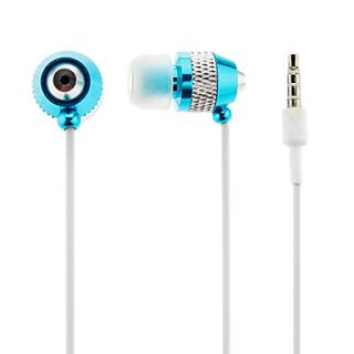 3.5mm Stereo In Ear Headphone for iPhone/Samsung/(BlueSilver)