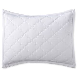 ROYAL VELVET Ogee Pillow Sham, White