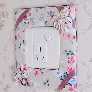 Floral Square Light Switch Stickers