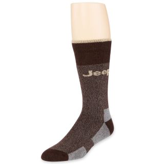 Jeep 2 pk. Terrain Half Calf Wool Socks, Brown, Mens