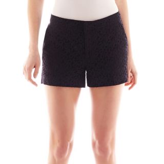 Lace Shorts, Black, Womens