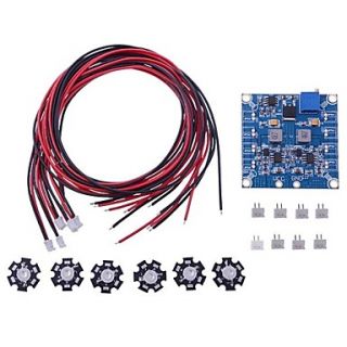 RC LED Flashing Light/Night Light w/LED Board and LED Extension Wire for Hexacopter (6 pcs)