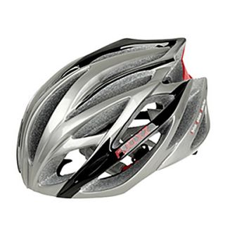 FJQXZ Integrally molded EPSPC Silvery Cycling Helmets (21 Vents)