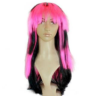 Cosplay Synthetic Wig Long Straight Wig Mixed Color