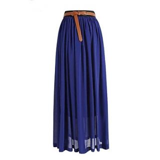 Womens Bohemian Princess Chiffon Long Skirt