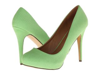 Miss A Lime Snake High Heels (Green)