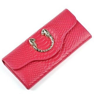Womens Fashion Crocodile Pattern Genuine Leather Wallet