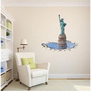 3D The Statue of Liberty Wall Stickers Wall Decals