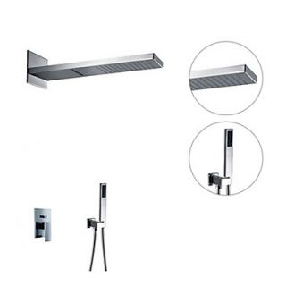 Chrome Wall Mount Contemporary Shower Faucets (1039)