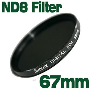 Emolux Neutral Density 67mm ND8 Filter(SQM6013)