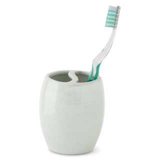 ROYAL VELVET Pearlized Toothbrush Holder, Green
