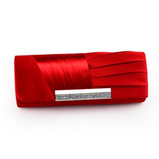 Satin With Austrian Rhinestone Evening Handbags/ Clutches More Colors Available