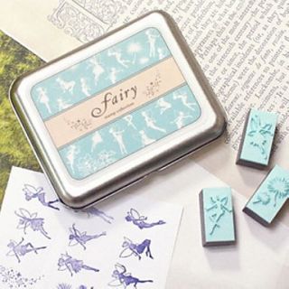 Fairies DIY Craft Stamp Set – Blue Ink