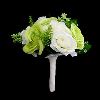 Elegant Satin Round Shape Wedding Bouquet /Bridal Bouquet