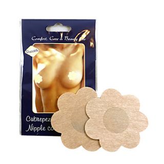Petal Shaped Silicone And Stick Satin Shapers Nipple Covers