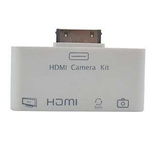 4 in 1 1080P HDMI/AV/Camera Connection/Card Reader Combo/Adapter for iPad, iPad 2 and The new iPad