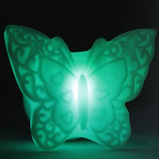Wishing Butterfly Design Colorful LED Night Light (3xAG13)