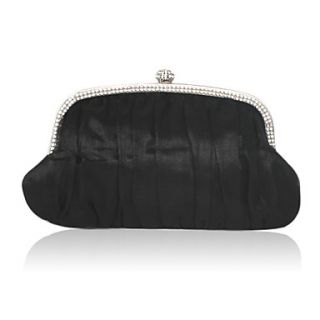 Chiffon Shell With Rhinestone Evening Handbags/ Clutches