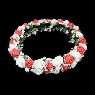 Lovely Foam Flower Wedding Flower Girl Wreath/ Headpiece