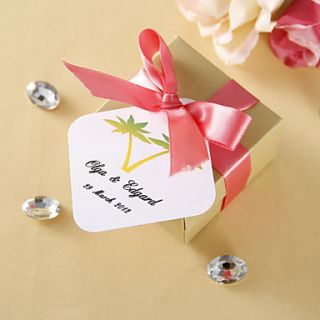 Personalized square tags   Coco (set of 36)