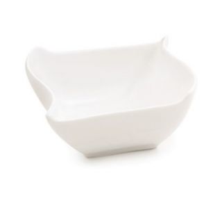 Tablecraft Square Glacier Collection Porcelain Sauce Dish, 4 x 3.25 in, White