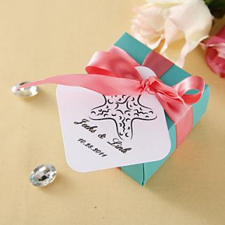 Personalized square tags   Starfish (set of 36)
