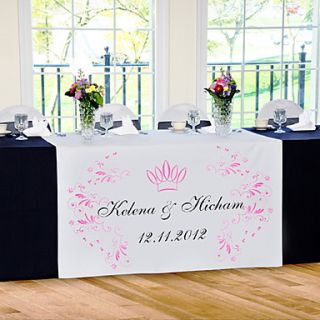 Personalize Reception Desk Table Runner   Crown
