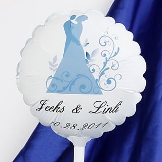 Personalized Wedding Balloon   Bride and Groom