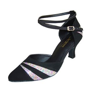 Customize Performance Dance Shoes Velvet/ Paillette Upper Modern Shoes for Women