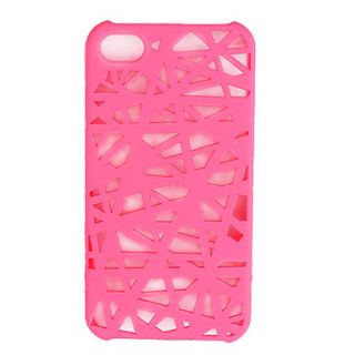 Unique Mesh Protective Case for iPhone 4(Pink)