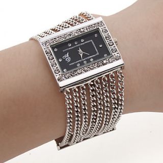 Fashion Alloy Band Quartz Bracelet Watch For Women