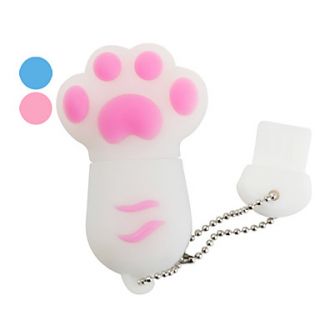 4GB Bear Paw Style USB Flash Drive (Assorted Colors)