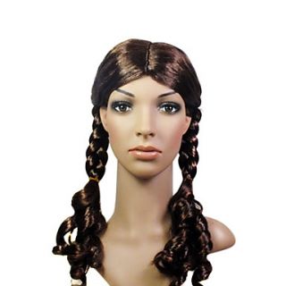Capless High Quality Synthetic Long Pigtail Costume Party Wig