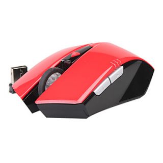 SOUND FRIEND 2.4GHz Wireless Mouse  10M Wireless Receiver/800 To 1200 DPI optical sensor(red)