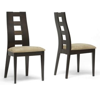 Baxton Studio Paxton Dark Brown Modern Dining Chairs (set Of 2)