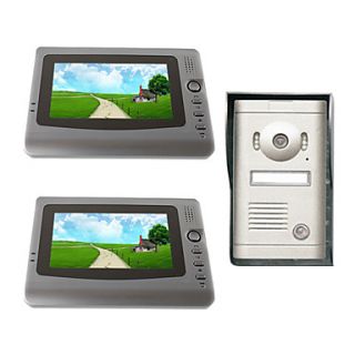 7 Inch Photo Taken Video Door Phone System (2 LCD Screens, Rain Cover)