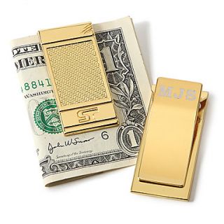 Personalized Gold Tint Money Clip