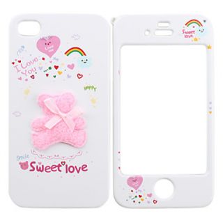 Full Body Case for iPhone 4/4S   Pink Lucky Bear