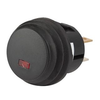 Car Red Light Waterproof Button Switch Control OFF ON