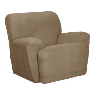 Maggie 4 pc. Stretch Recliner Slipcover Set, Stone