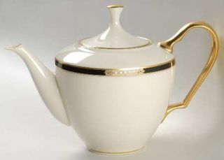 Lenox China Hancock Teapot & Lid, Fine China Dinnerware   Presidential Col,Raise