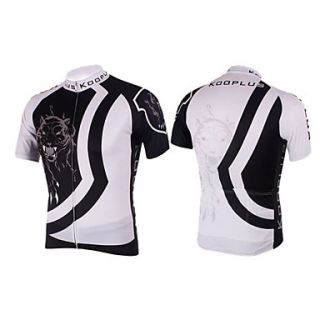 Kooplus Mens Short Sleeve Clcying Jersey with 100% Polyester (Panther)