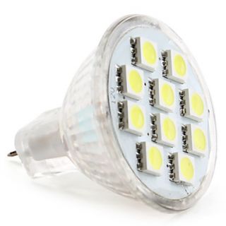 MR11 5050 SMD 10 LED White 100 120LM Light Bulb (12V, 1.5 2W)