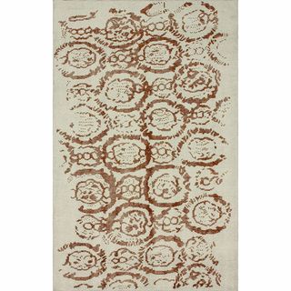 Nuloom Hand knotted Abstract Natural Wool Rug (8 X 10) (NaturalPattern AbstractTip We recommend the use of a non skid pad to keep the rug in place on smooth surfaces.All rug sizes are approximate. Due to the difference of monitor colors, some rug colors