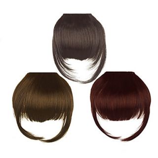 Clip in Synthetic Bang with Temples 3 Colors Available