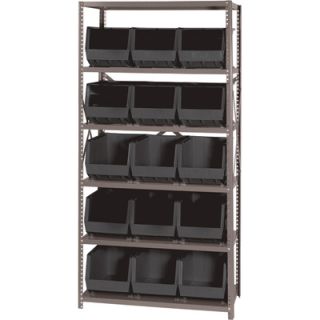Quantum Storage Complete Shelving System with Large Parts Bins   18in. x 36in.