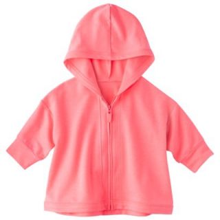 Circo Infant Toddler Girls Quarter Sleeve ZipUp Hoodie   Primo Pink 12 M