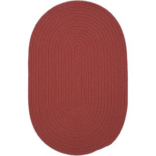 Nantucket Reversible Braided Indoor/Outdoor Oval Rugs, Terracotta